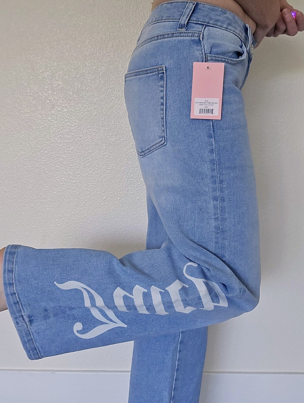 💞NWT Juicy Couture Low Rise Abbot Side Seam Logo Jeans